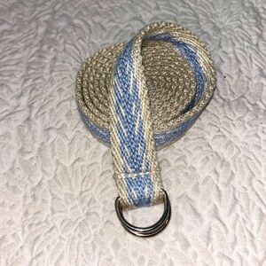 Unbranded Woven Metal Rings Cinch Blet